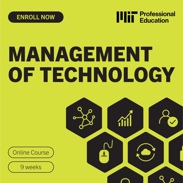 MIT Professional Education - Technology Course - Apply Now