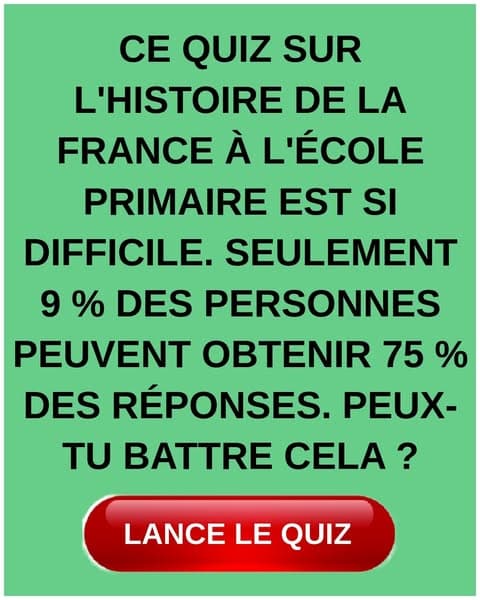 La plupart des gens ne peuvent pas réussir ce quiz sur l'histoire élémentaire de la France - peux-tu le faire ?