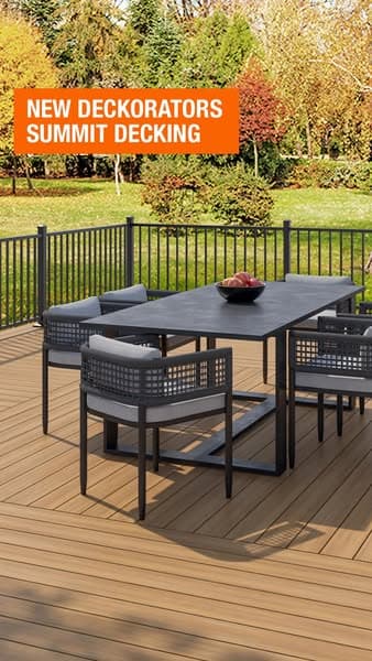 Deckorators Summit 1 in. x 6 in. x 16 ft. Boulder Brown Grooved Edge Composite Deck Board 669077 - The Home Depot