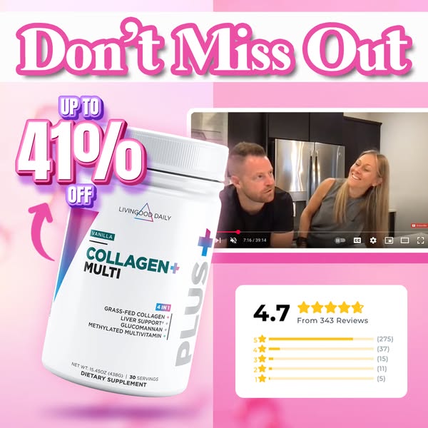 Up To 41% OFF The Livingood Daily Collagen + Multi