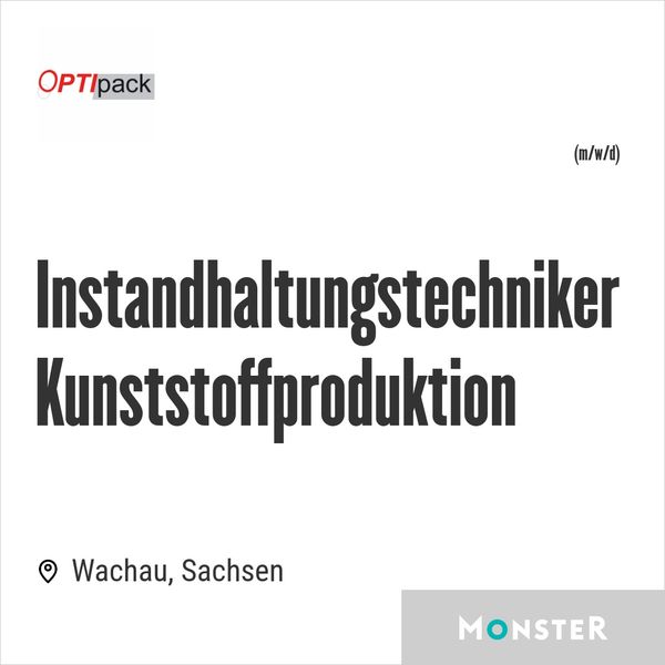 Instandhaltungstechniker Kunststoffproduktion