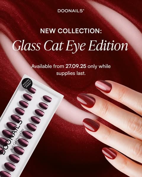 Dai un upgrade alle tue unghie – scopri subito la Collezione Doonails! 💕 Glass Cat Eye