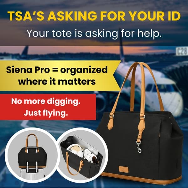 The Travel Tote That Ends TSA Stress – Zipped, Organized & Flight-Ready