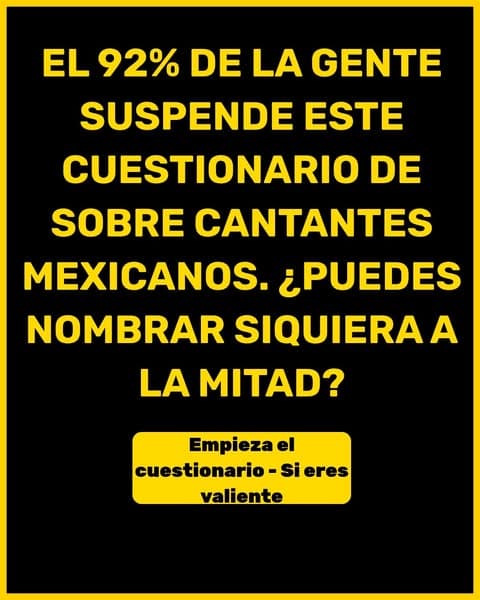 Sólo los verdaderos fans pueden nombrar a cada uno de estos cantantes mexicanos