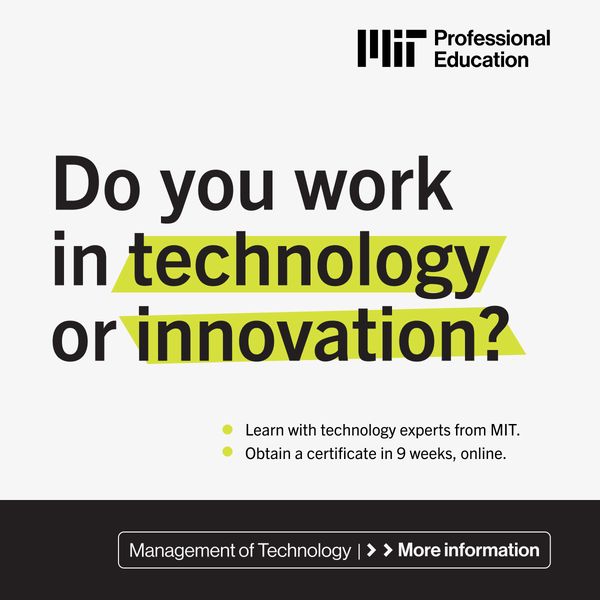 MIT Professional Education - Technology Course - Apply Now