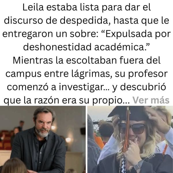 La estudiante que dio las mejores calificaciones fue expulsada durante su graduación