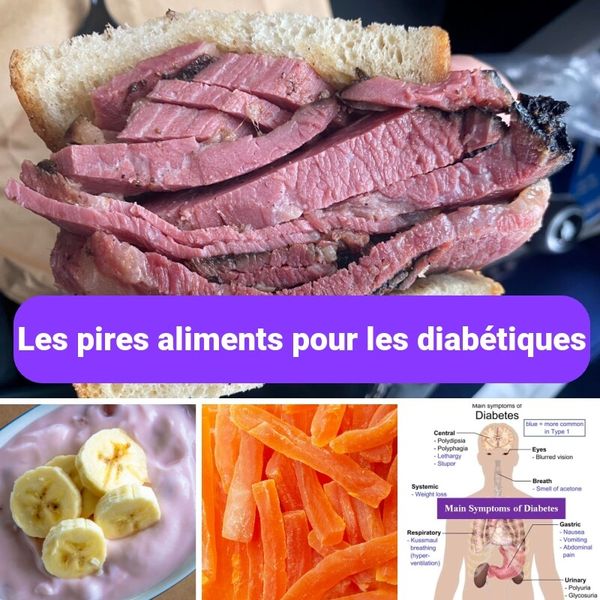 40 aliments que les diabétiques doivent éviter