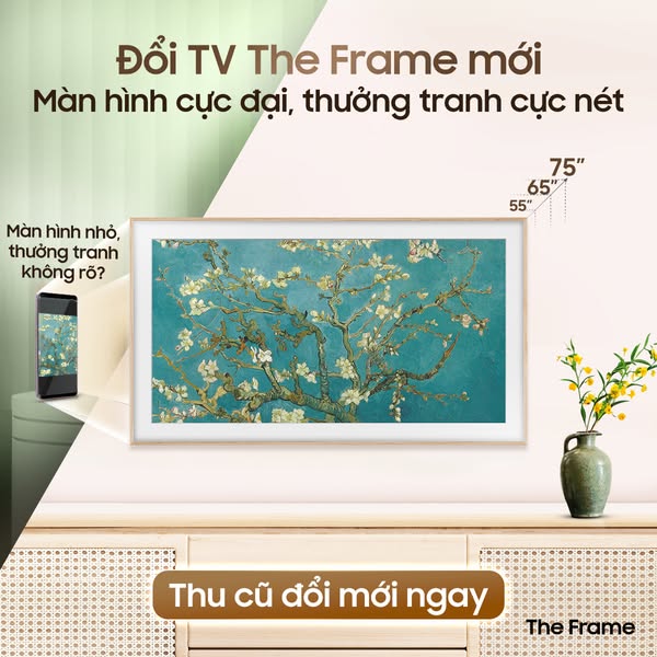 TV The Frame mới, trả góp 0%