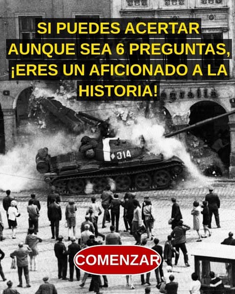 ¿Puedes acertar aunque sólo sea una de estas preguntas de Historia?