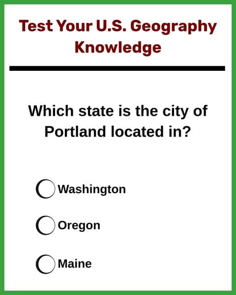 Think You Know U.S. States and Cities? Prove Your Knowledge Here