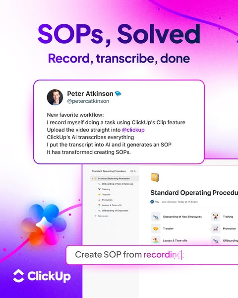 Let AI Build Your SOPs