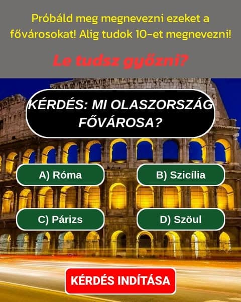 Találd ki a világ fővárosait: A legtöbb ember szánalmasan elbukik
