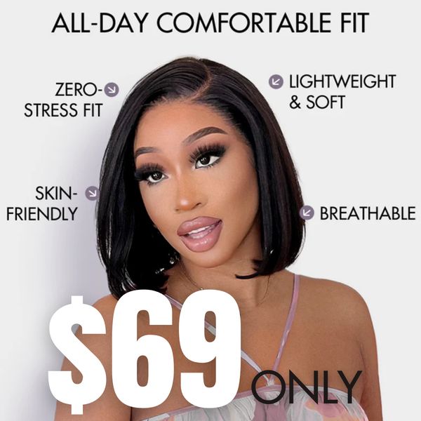 Only $𝟔𝟗 For Perfect Fit New Bob Wig 💖