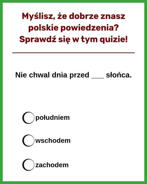 Większość Ludzi Oblewa Ten Quiz Przysłów
