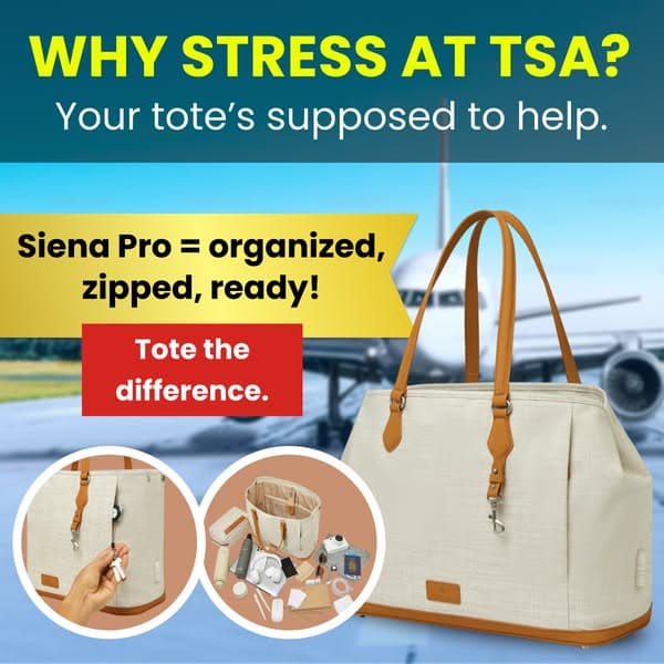 The Travel Tote That Ends TSA Stress – Zipped, Organized & Flight-Ready