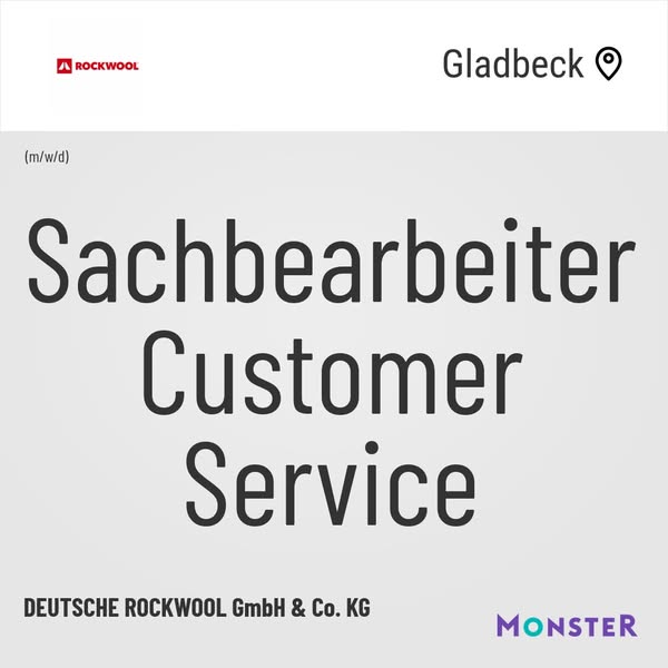 Sachbearbeiter Customer Service