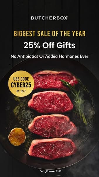 Cyber Week: 25% Off Gifts