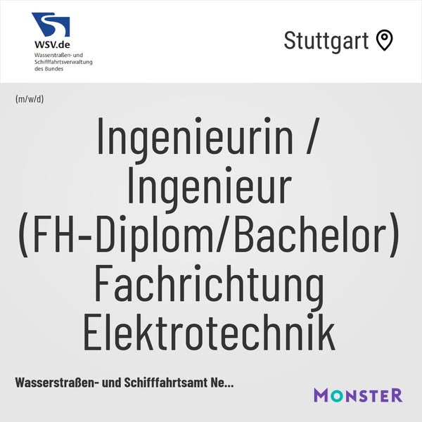 Ingenieurin / Ingenieur (FH‑Diplom/Bachelor) Fachrichtung Elektrotechnik