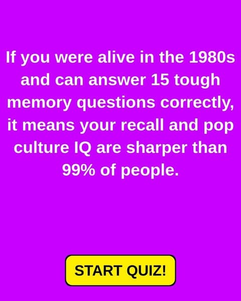 Most People Fail This '80s Icons Quiz- Can You Remember Even One?
