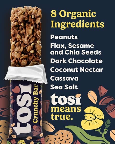 Tosi | 8 Organic Ingredients & No Refined Sugar