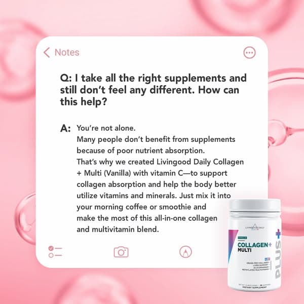 Up To 41% OFF The Livingood Daily Collagen + Multi