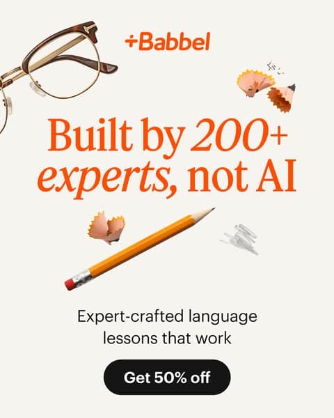 50% off Babbel Lifetime 🔥