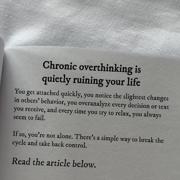 A Neuroscientist Explains Why You Can’t Stop Overthinking and How to Fix It