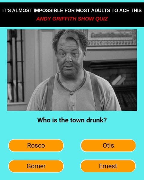 🎣 Can You Pass This Andy Griffith Show Quiz?