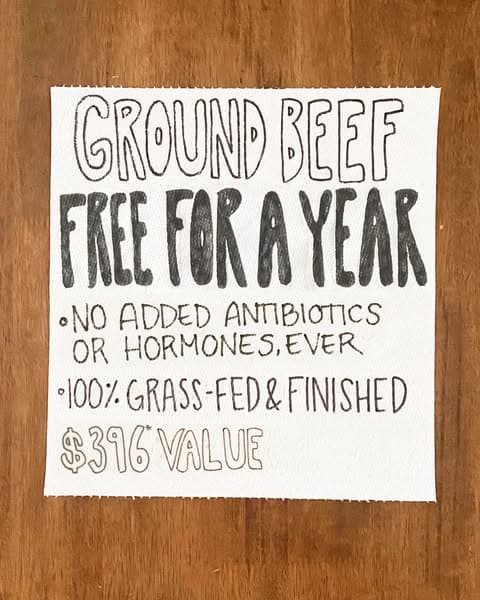 Free Ground Beef For A Year
