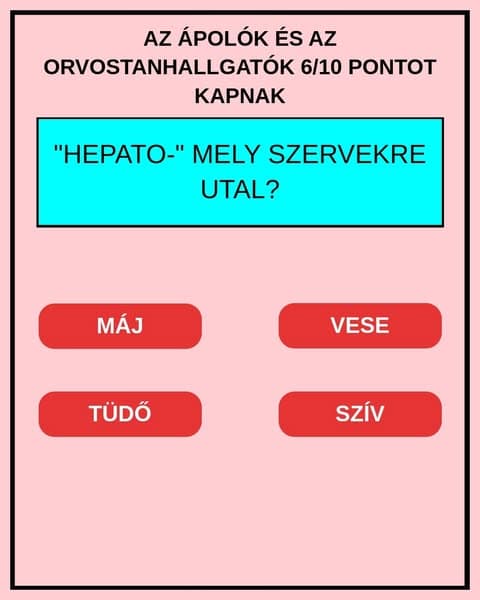 Egyet is eltalálsz ebben az orvosi szakkifejezés kvízben?