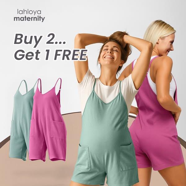 Oversized Jumpsuit Shorts - Maternity & Postpartum