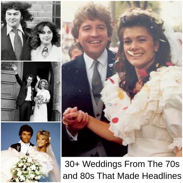 30+ Weddings From The 70s And 80s That Made Headlines