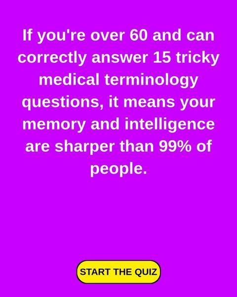 🩺 Can You Pass This Medical Terminology Quiz?