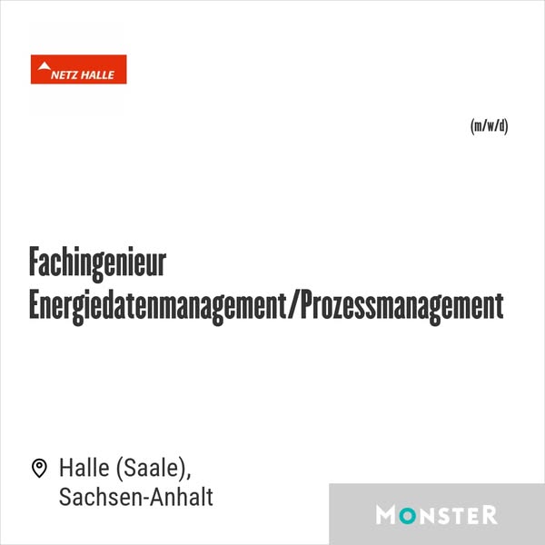 Fachingenieur Energiedatenmanagement/Prozessmanagement