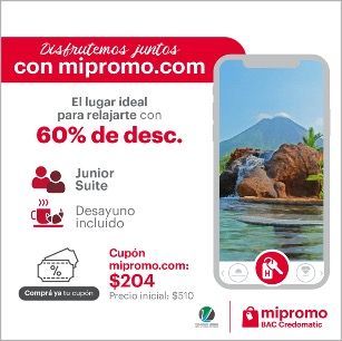 Mipromo.com, es la plataforma de pagos online que ponemos a tu disposición, para que disfrutes de promociones y descuentos en compras, viajes, hoteles, restaurantes, tecnología y mucho más.