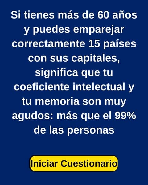 ¿Crees que conoces todas las capitales? Haz el test 👉