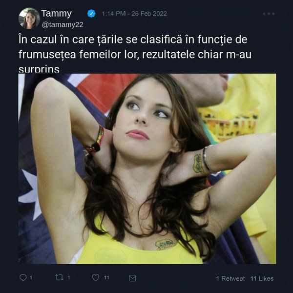 Țările clasate în funcție de cât de frumoase sunt femeile de acolo