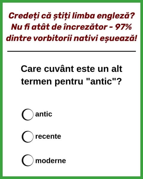 Încercați testul de vocabular pentru școala primară