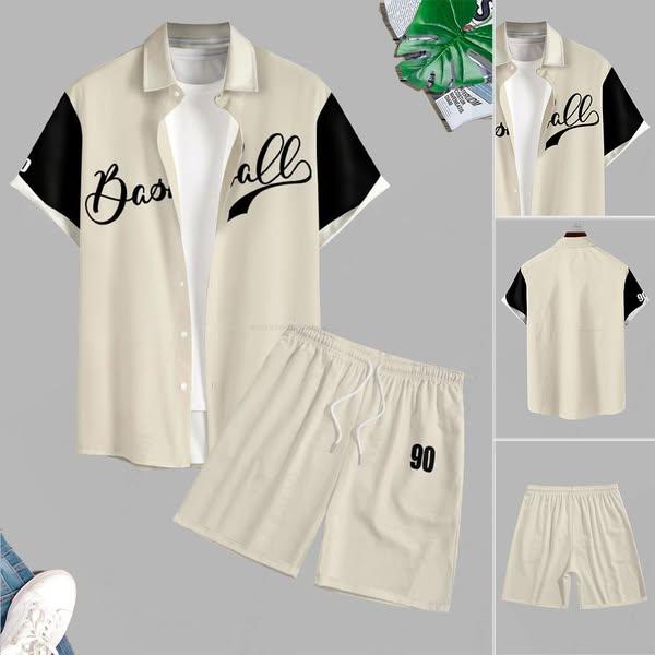 Basketball Printed Shirt Set
