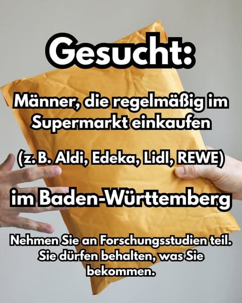 Wir suchen: Männer im Baden-Württemberg! Alles, was Sie erhalten, gehört Ihnen!