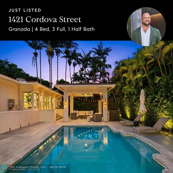 Just Listed: Coral Gables Lifestyle