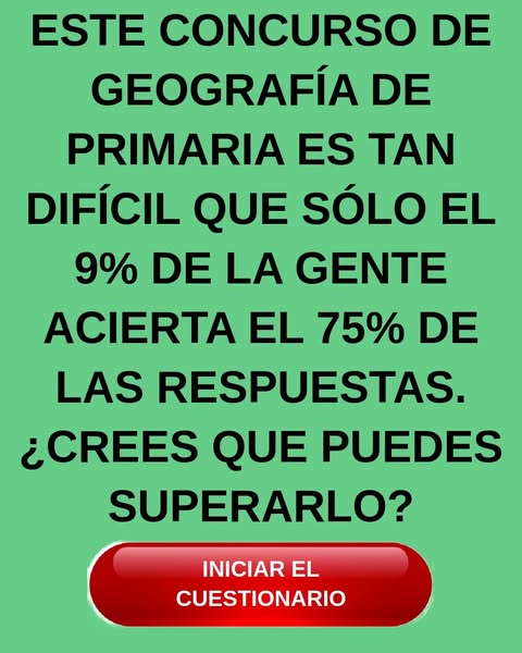 ¿Aún puedes aprobar un examen de Geografía de Primaria?