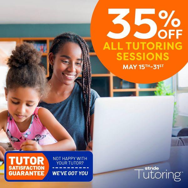 ⏳ Limited-Time Offer: 35% OFF ALL Tutoring Sessions