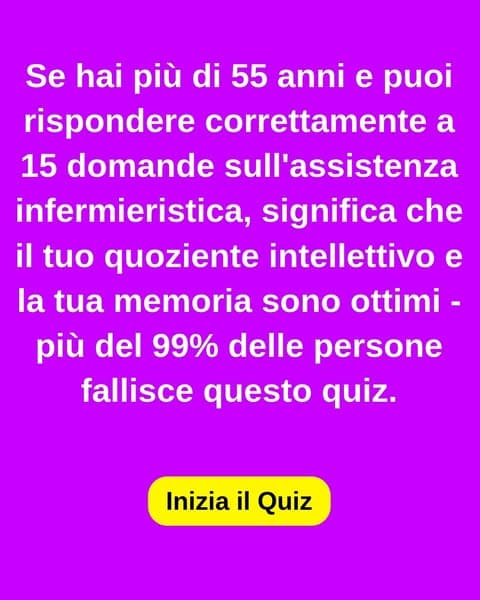 La maggior parte delle persone non è in grado di affrontare questo test di infermieristica: tu sì?
