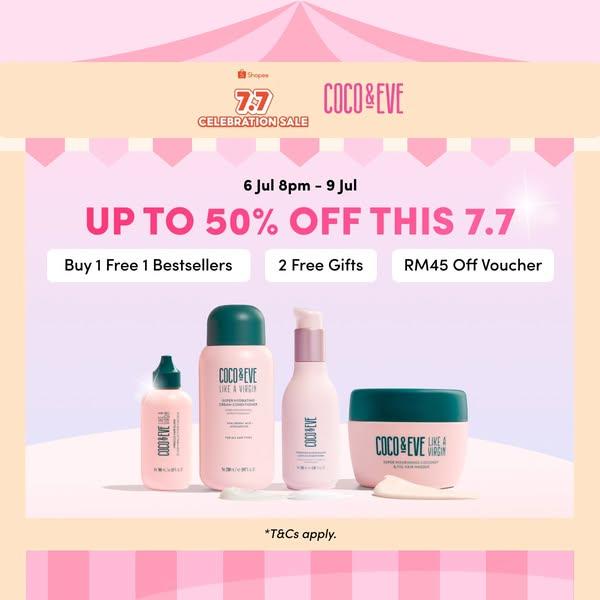 Up to 50% off on 7.7 only on Shopee 🔥