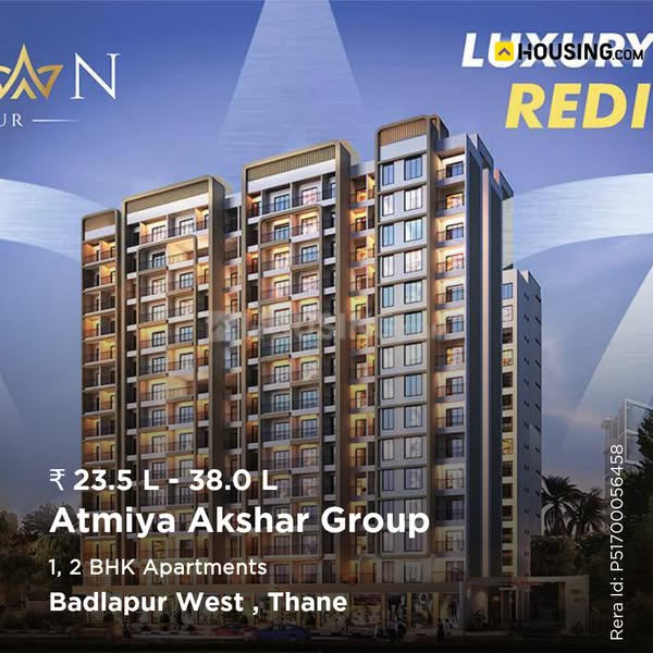 1, 2 BHK starting ₹23.5L