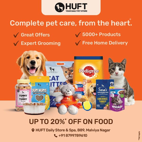 Affordable Pet Products in HUFT Malviya Nagar