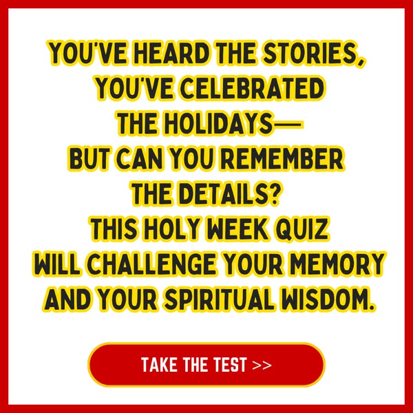 ✝️ Test Your Holy Week IQ 🌿