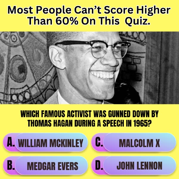 Most people can't score higher than 60% on this "Assassination Quiz." Can you prove them wrong? Take the quiz and test your wits!