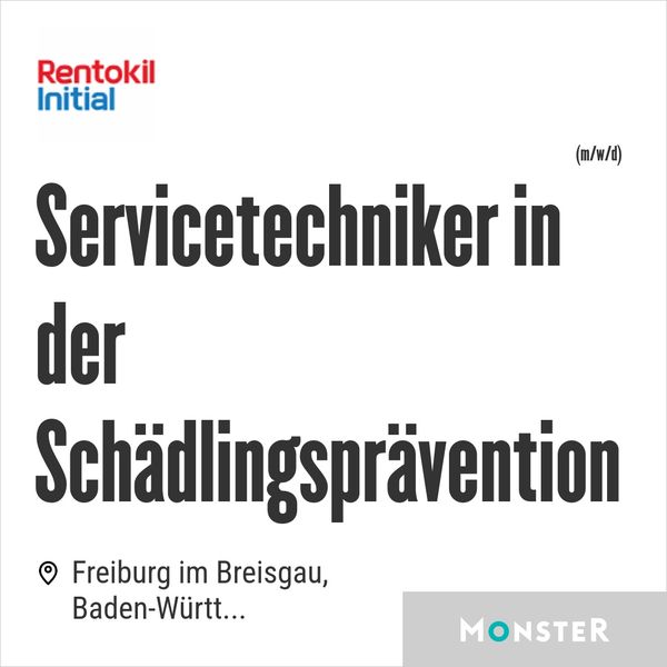 Servicetechniker in der Schädlingsprävention